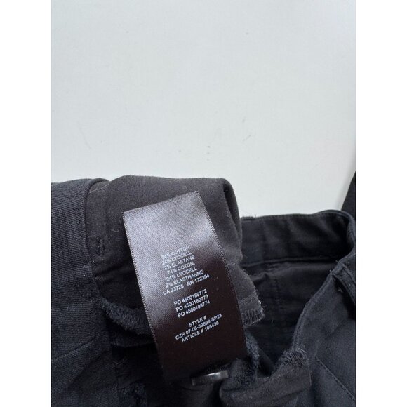 Aritzia WILFRED FREE Como Black Cotton Sateen Low Rise Chino Pants, Size 4 - Picture 8 of 13